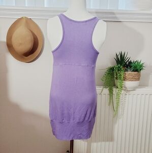 Bedo Femme Light Purple Long Style Loose Fit Tank